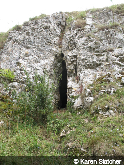 Entrance of Aldery Cliff Cave