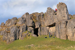 Harborough Rocks Cave / Entrance - distance view