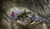 Cumberland Cavern / Large passage with graffiti